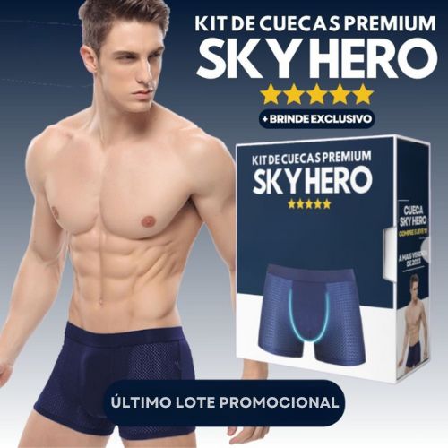 Cueca Box Respirável - Leve 4 Cuecas Respirável e Ganhe 1 Brinde Especial