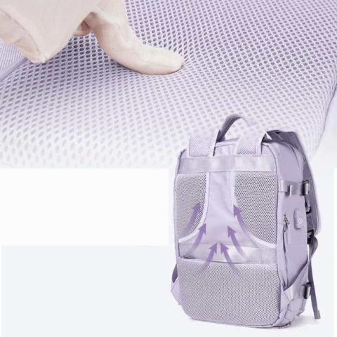 Mochila Multifuncional com carregamento USB (aprovada para voo)