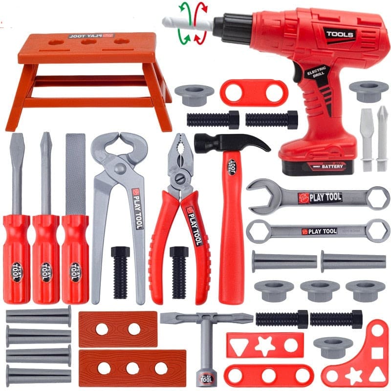 Kit Ferramentas de Brinquedo - Educativo para Desenvolvimento Infantil