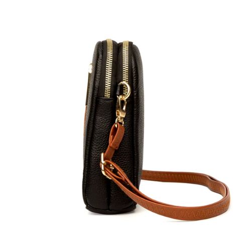 Bolsa de Couro Transversal Feminina Fendy