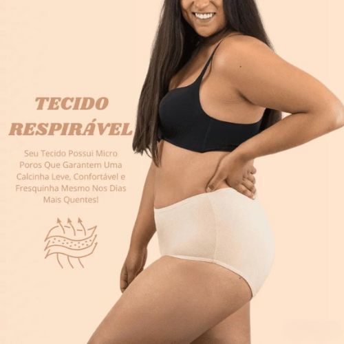 Calcinha Absorvente Para Menstruação e Incontinência Urinária