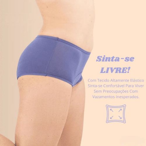 Calcinha Absorvente Para Menstruação e Incontinência Urinária