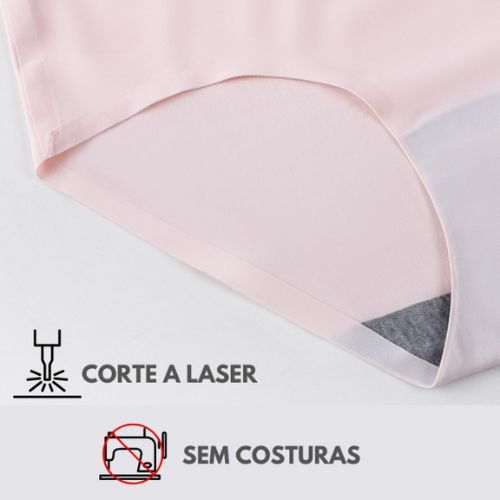 Calcinha de Cetim sem Costura, Confortável e Antibacteriana