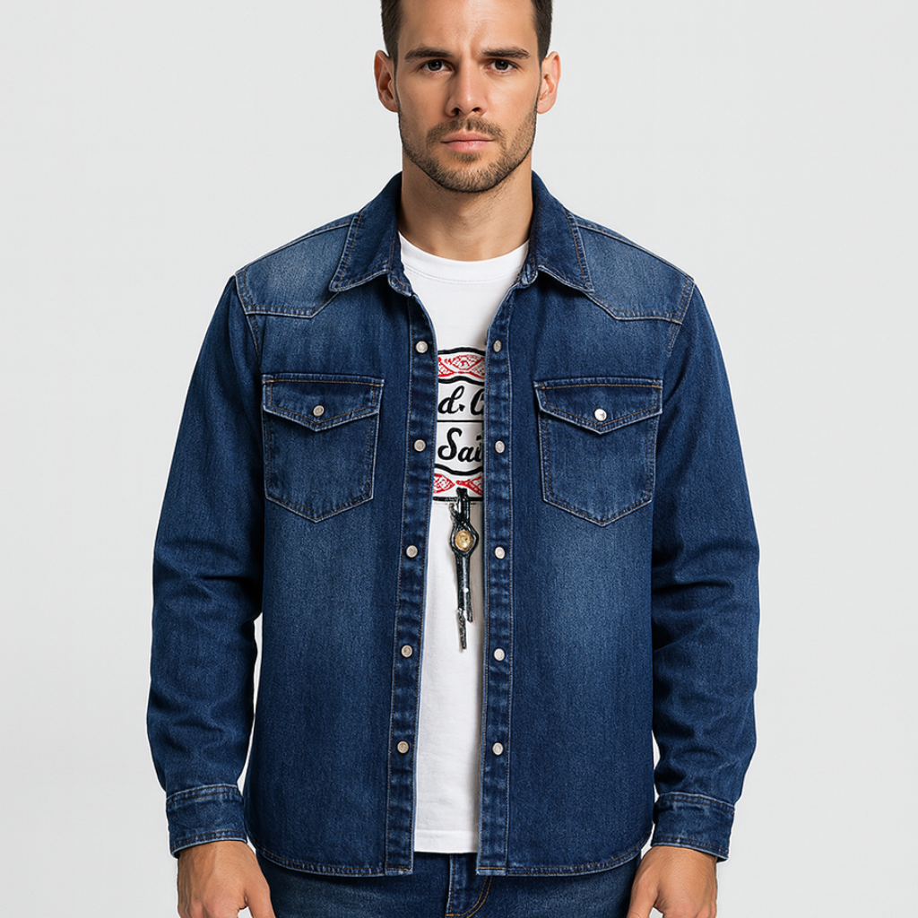 Jaqueta Jeans Masculina Lorennzi Dallas 2