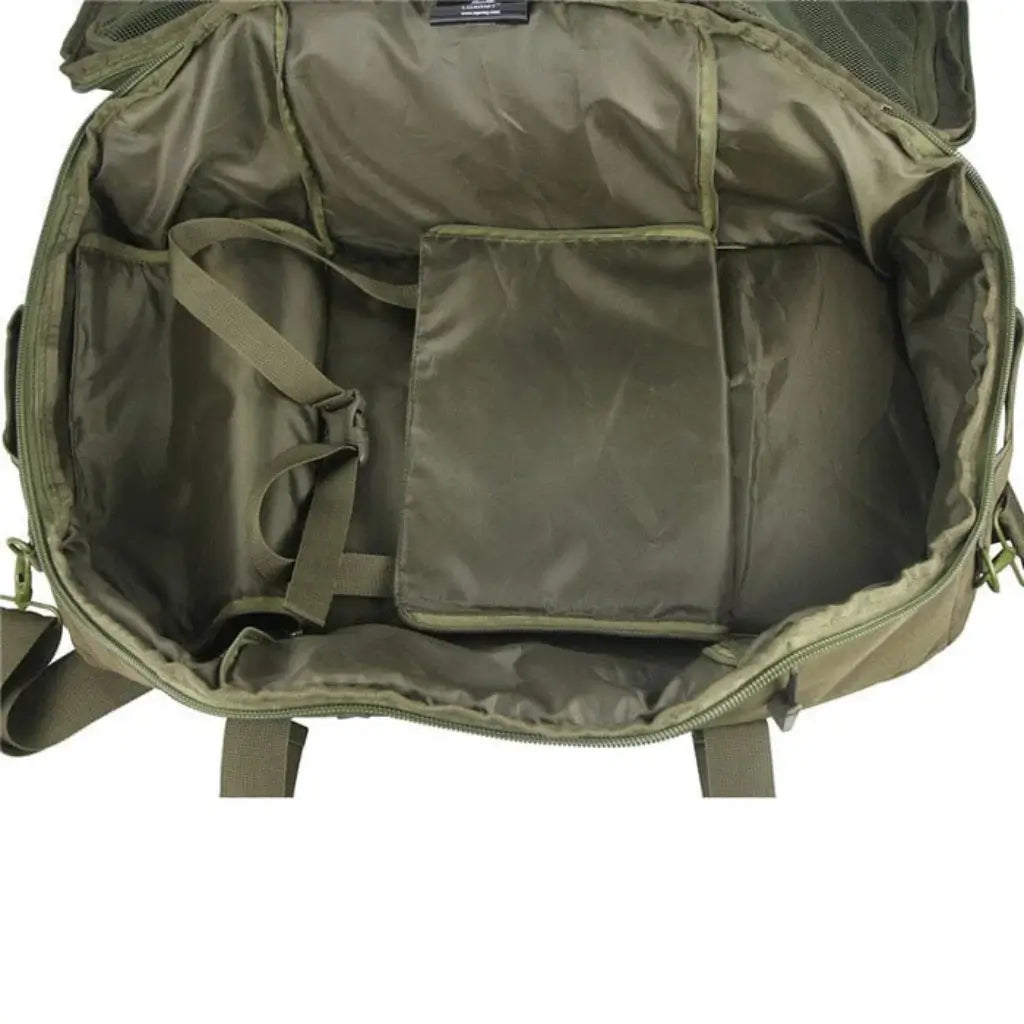 Mochila-Tatica-Impermeavel-Core-Lorennzi-80L-Verde-Aberta