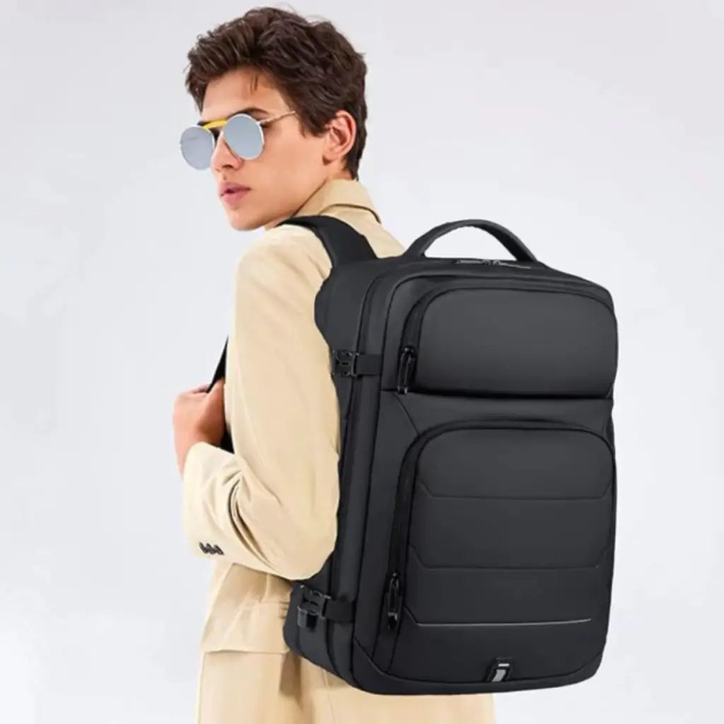 Mochila Expansível 40L Notebook 17" USB Ascend Lorennzi 3