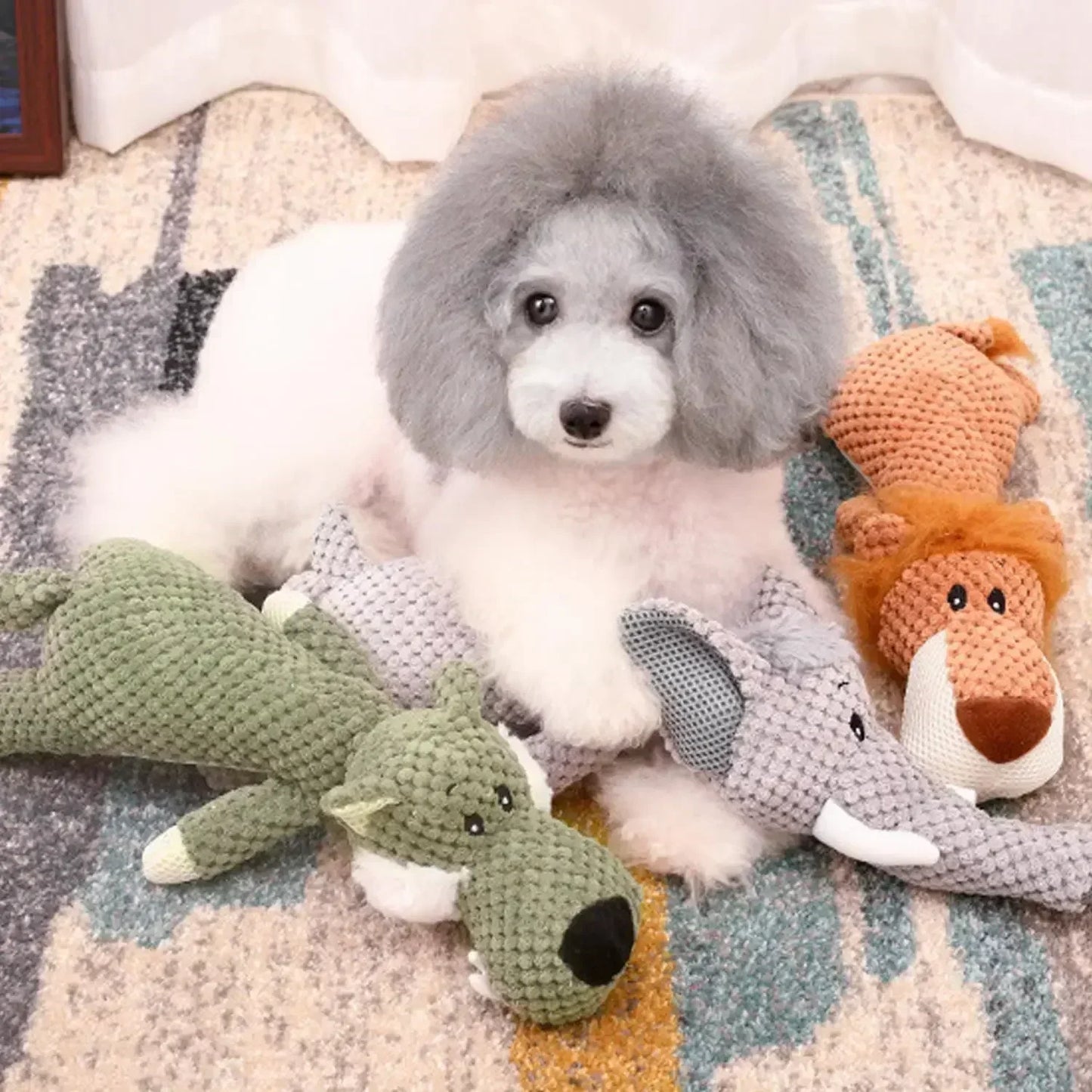 Brinquedos para animais de estimação, de pelúcia durável a diversão do seu animal está garantida!