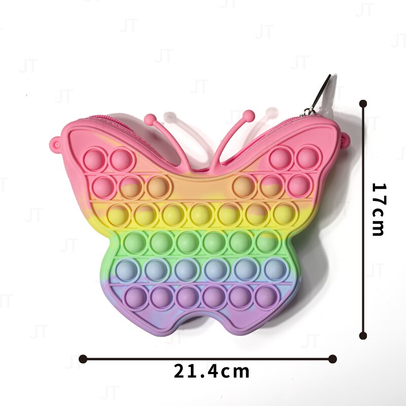 Bolsa de Ombro Borboleta Pop It - Moda Feminina Divertida