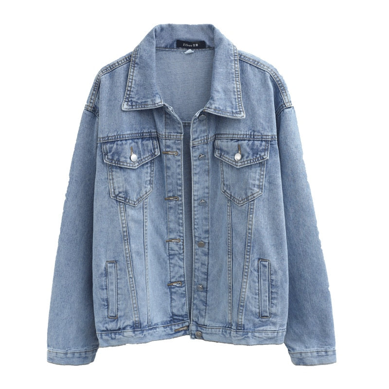 Jaqueta Jeans Feminina Vintage