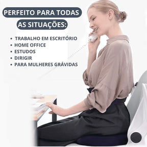 Assento e Encosto Ortopédico para Lombar