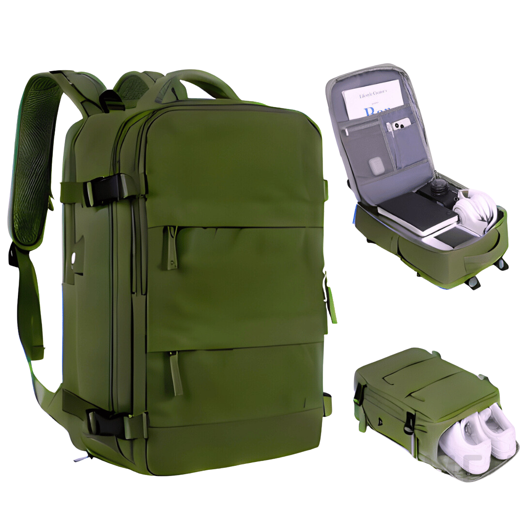 Mochila Multifuncional com carregamento USB (aprovada para voo)