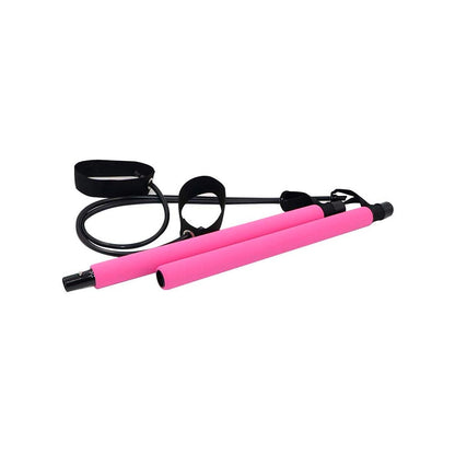 Barra de pilates con bandas de resistencia – Entrenamiento completo y personalizado