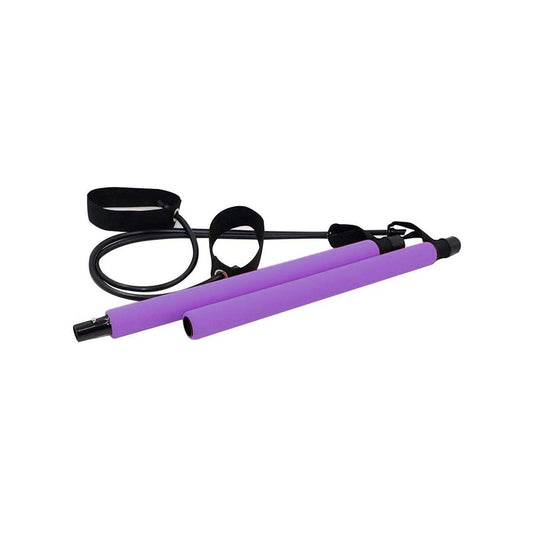 Barra de pilates con bandas de resistencia – Entrenamiento completo y personalizado