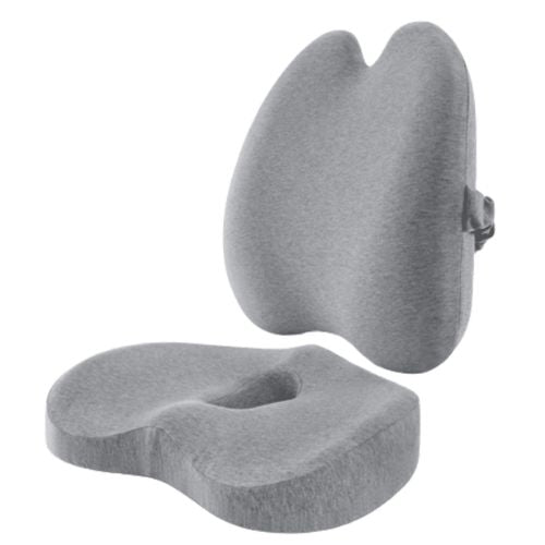 Kit Ortopédico Conforto Total – Almofada Lombar + Assento Ergonômico para Coluna