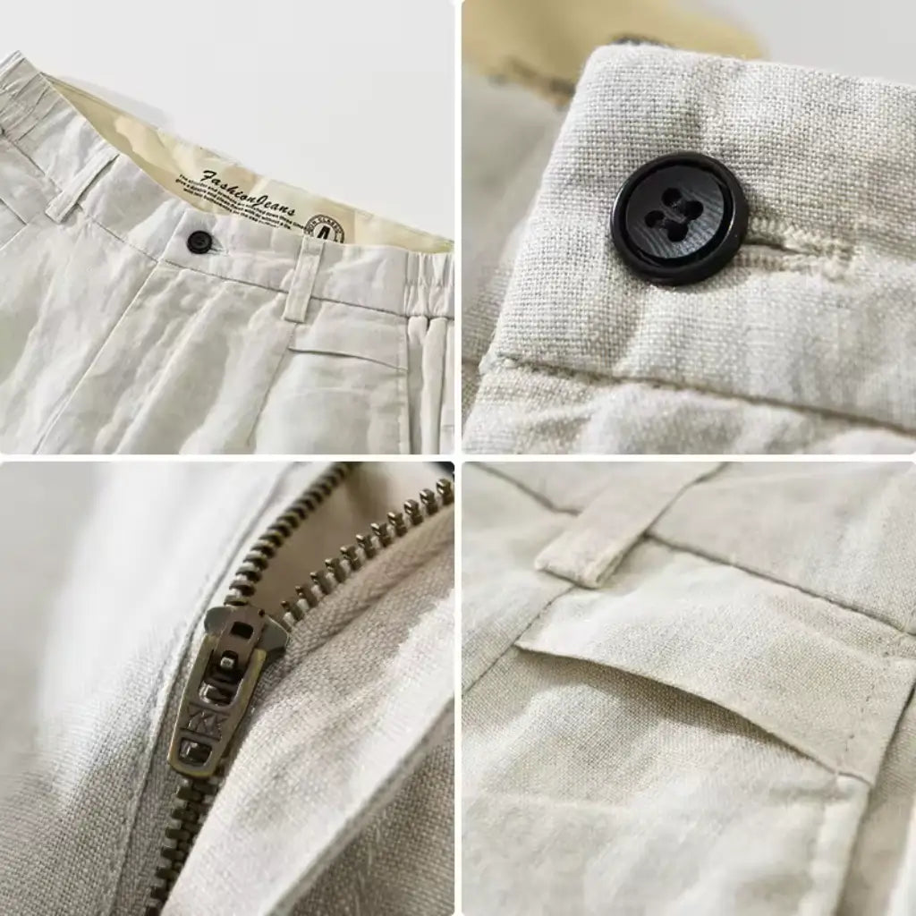 Bermuda de Linho Masculina Lorennzi Linen 7