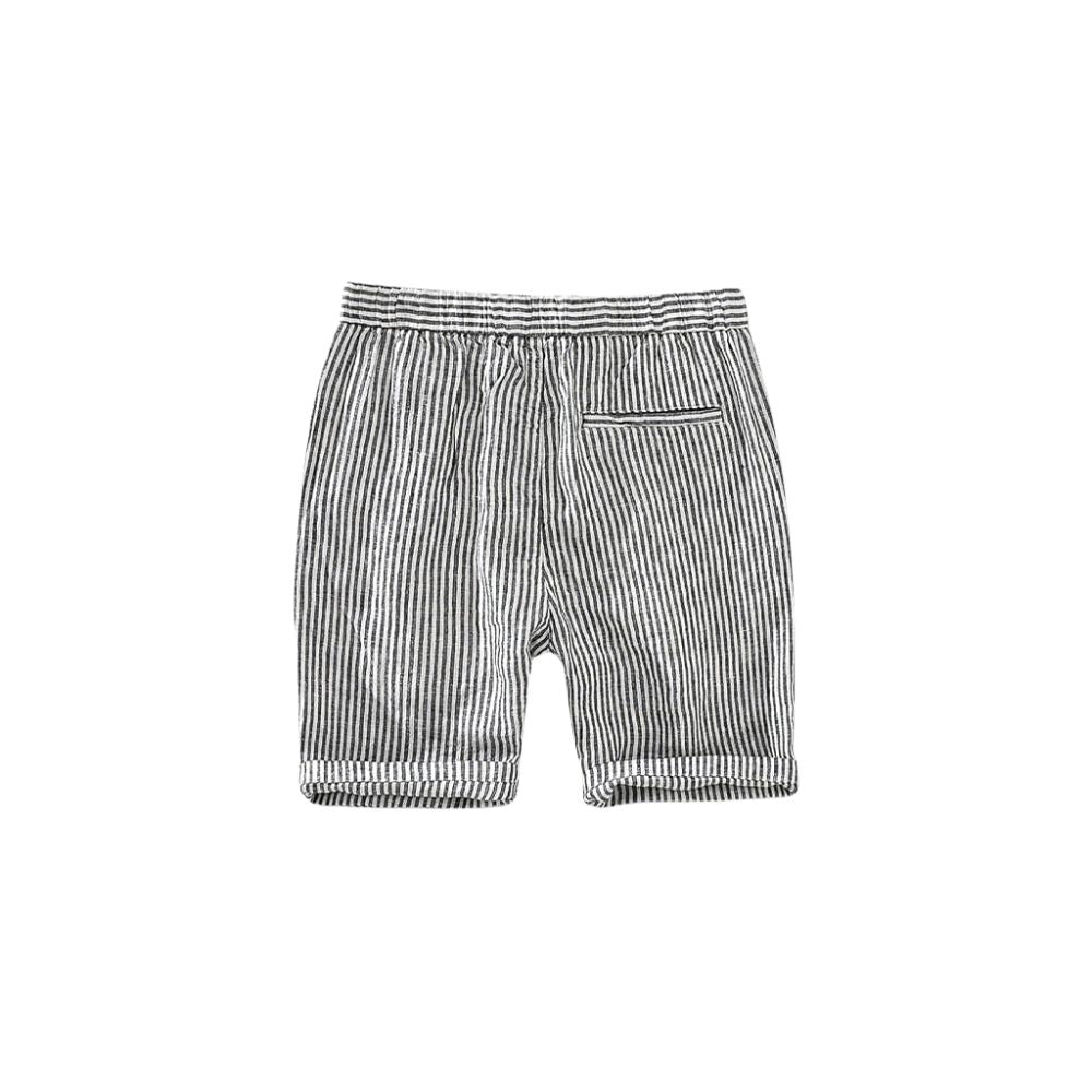 Bermuda de Linho Masculina Lorennzi Listrada 2