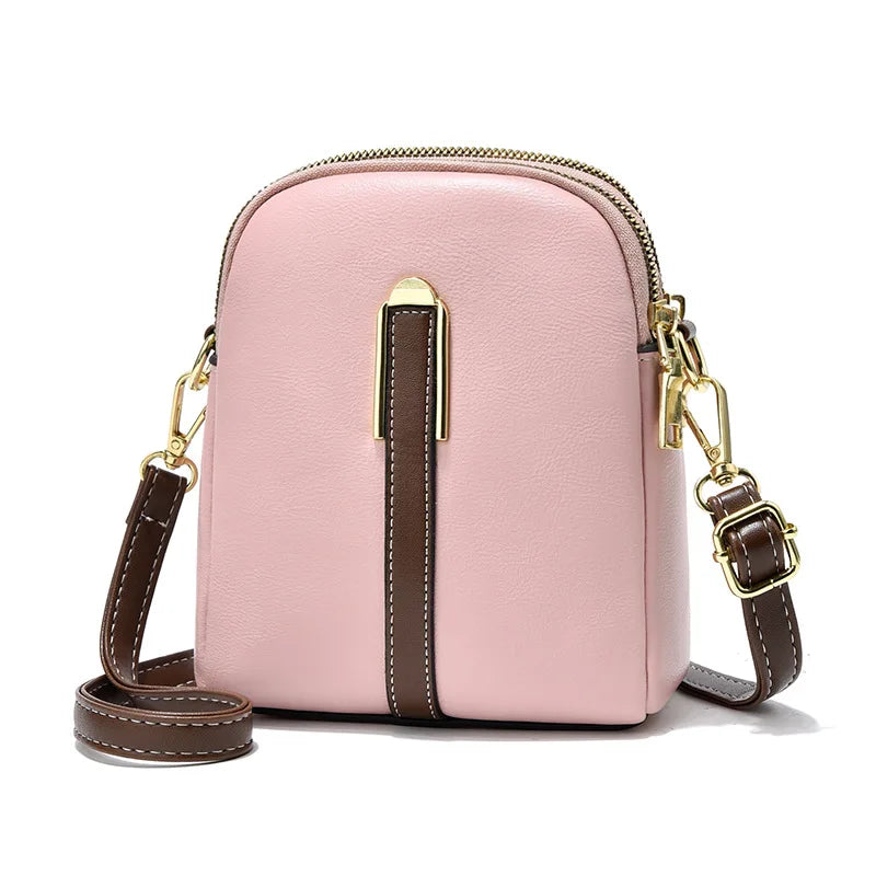 Bolsa de Couro Transversal Feminina Fendy