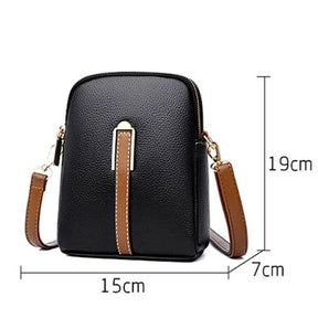 Bolsa de Couro Transversal Feminina Fendy
