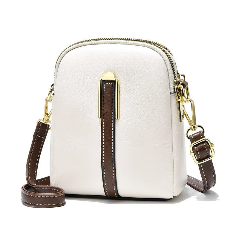 Bolsa de Couro Transversal Feminina Fendy
