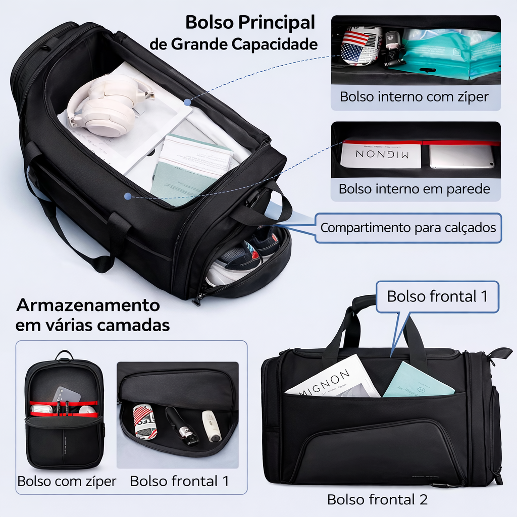 Bolsa de Viagem Pro Mark Grande Lorennzi 5