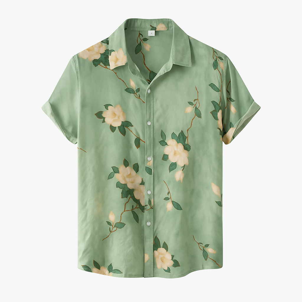 Camisa Manga Curta Lorennzi Floral