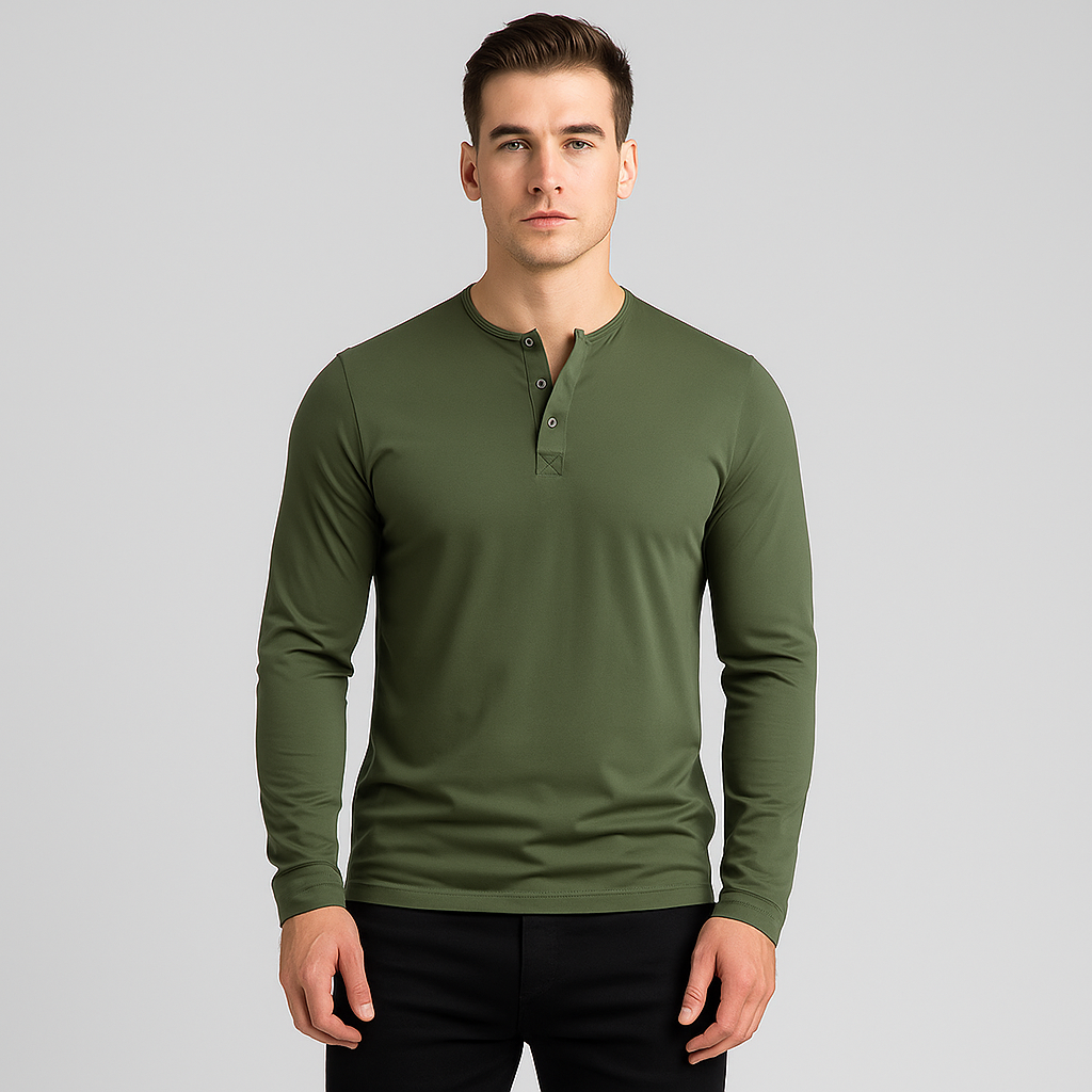 Camisa Masculina Manga Longa Lorennzi Army 2