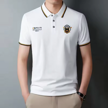 Camisa Polo Seda em Gelo Lorennzi Carter 3