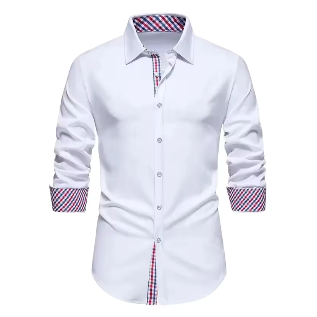 Camisa Social Masculina Lorennzi Bordeaux 3