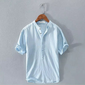 Camisa de Linho Masculina Lorennzi Azure 4