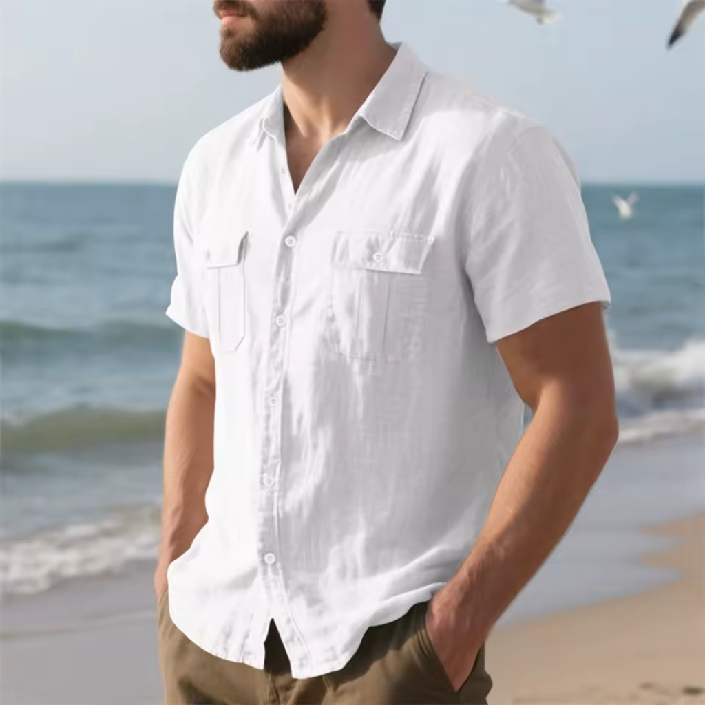Camisa de Linho Masculina Lorennzi Costa 3