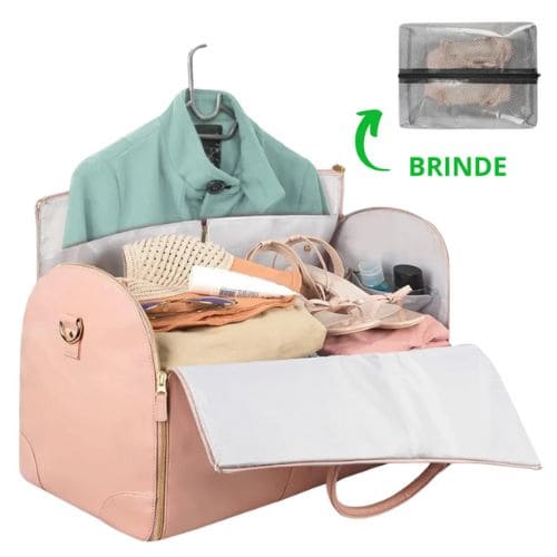 Bolsa de Viagem Feminina Dobrável e Portátil