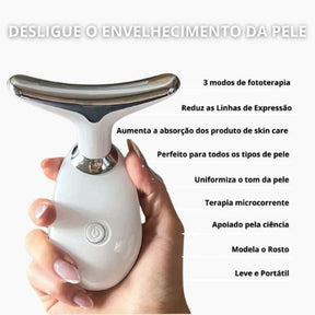 Massageador Facial Rejuvenescedor GlowPro Led 2.0