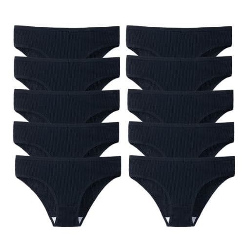 Calcinha de Algodão Respirável e Antibacteriana (Mais Segurança Íntima) - Compre 5 e Leve 10