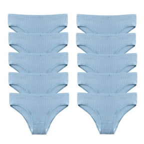 Calcinha de Algodão Respirável e Antibacteriana (Mais Segurança Íntima) - Compre 5 e Leve 10