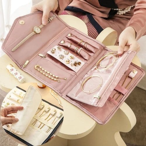 Porta Joias Organizador Para Viagem Portátil