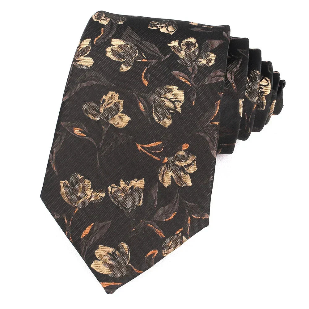 Gravata Estampada Floral Lorennzi Vitale 13