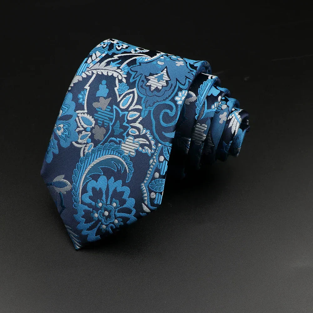 Gravata Estampada Floral Roman 19