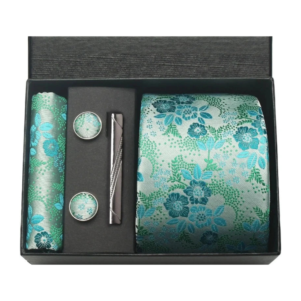 Gravata Estampada Spuzza Conjunto de Seda