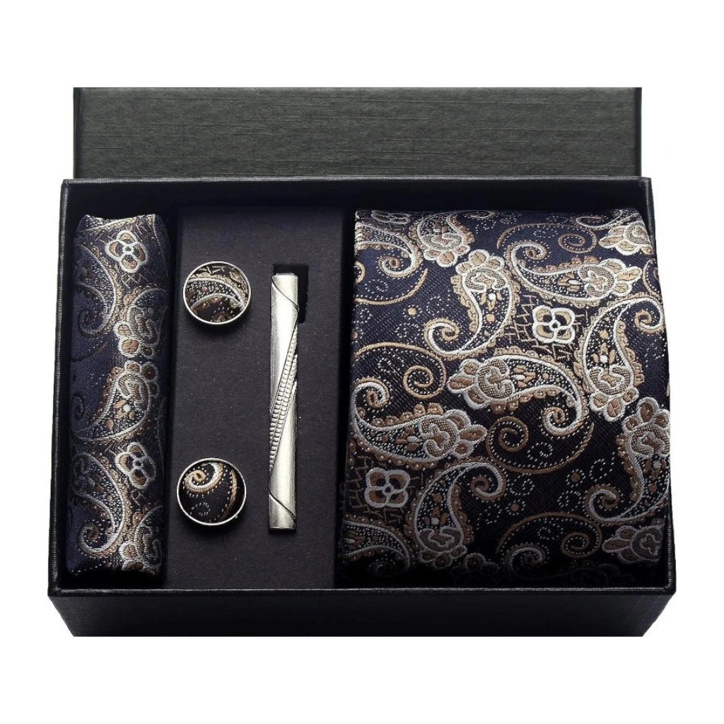 Gravata Estampada Lorennzi Conjunto de Seda 27