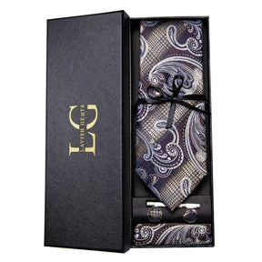 Kit Gravata Estampada de Seda Vitale Lorennzi 25