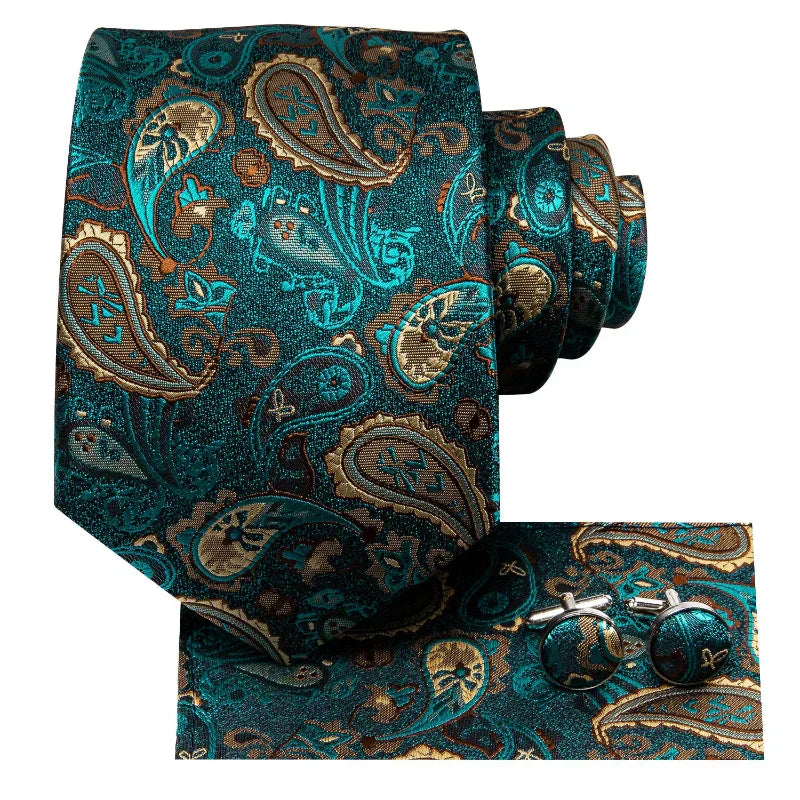 Kit Gravata Estampada de Seda Vitale Lorennzi 4