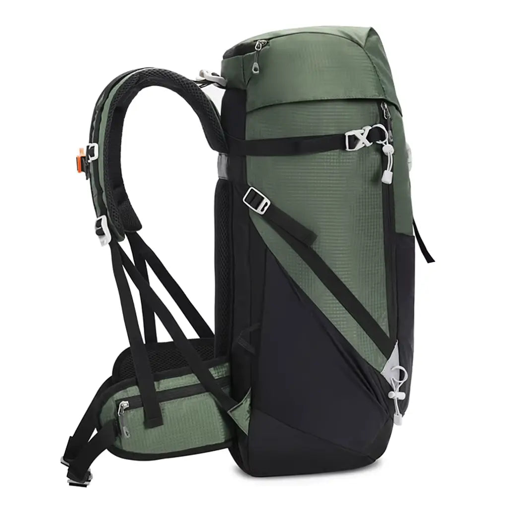 Mochila-de-Viagem-Tech-50L-Lorennzi-Verde-Lado
