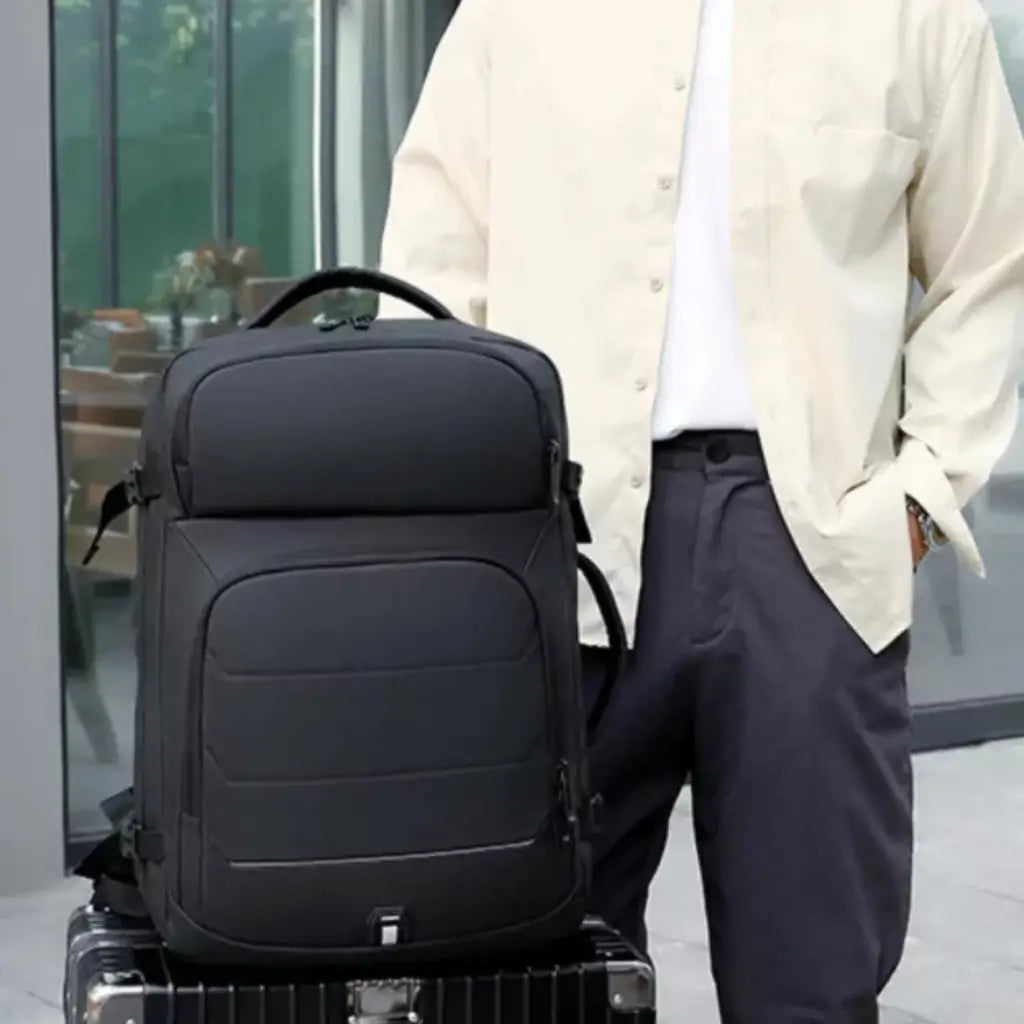 Mochila Expansível 40L Notebook 17" USB Ascend Lorennzi 6