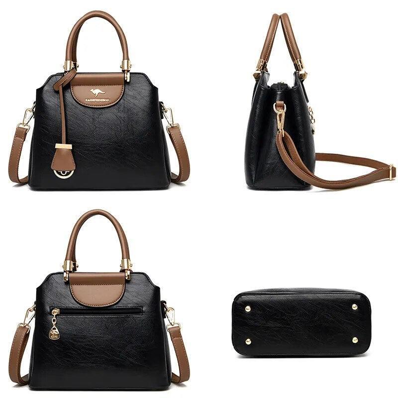 Bolsa Feminina de Couro Elegance