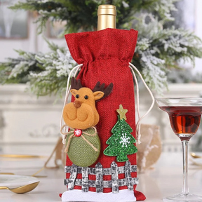 Porta Vinho Decoração de Natal