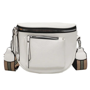 Bolsa Feminina Transversal de Couro Oxana