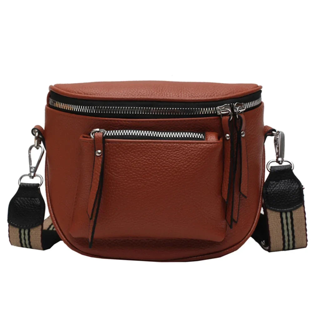 Bolsa Feminina Transversal de Couro Oxana